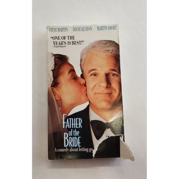 Father Of The Bride VHS Tape - Steve Martin Diane Keaton - Picture 1 of 6
